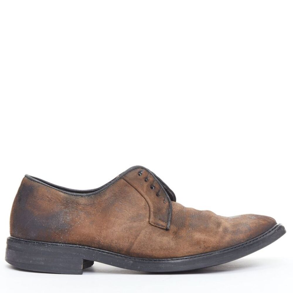 Lanvin Leather Slip On Laceless Brogues